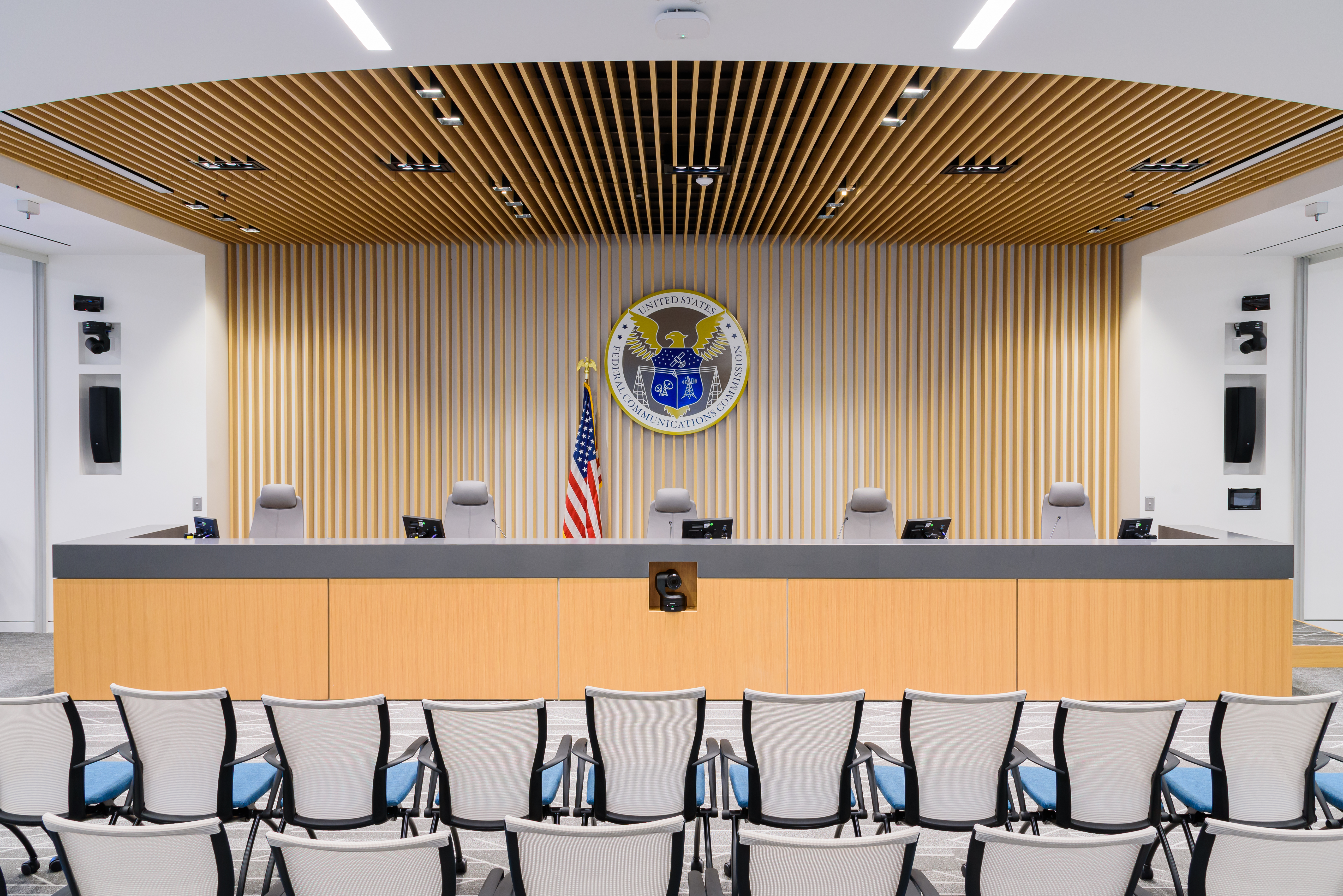 FCC meeting room, empty