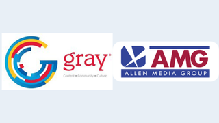 Gray Media and AMG logos