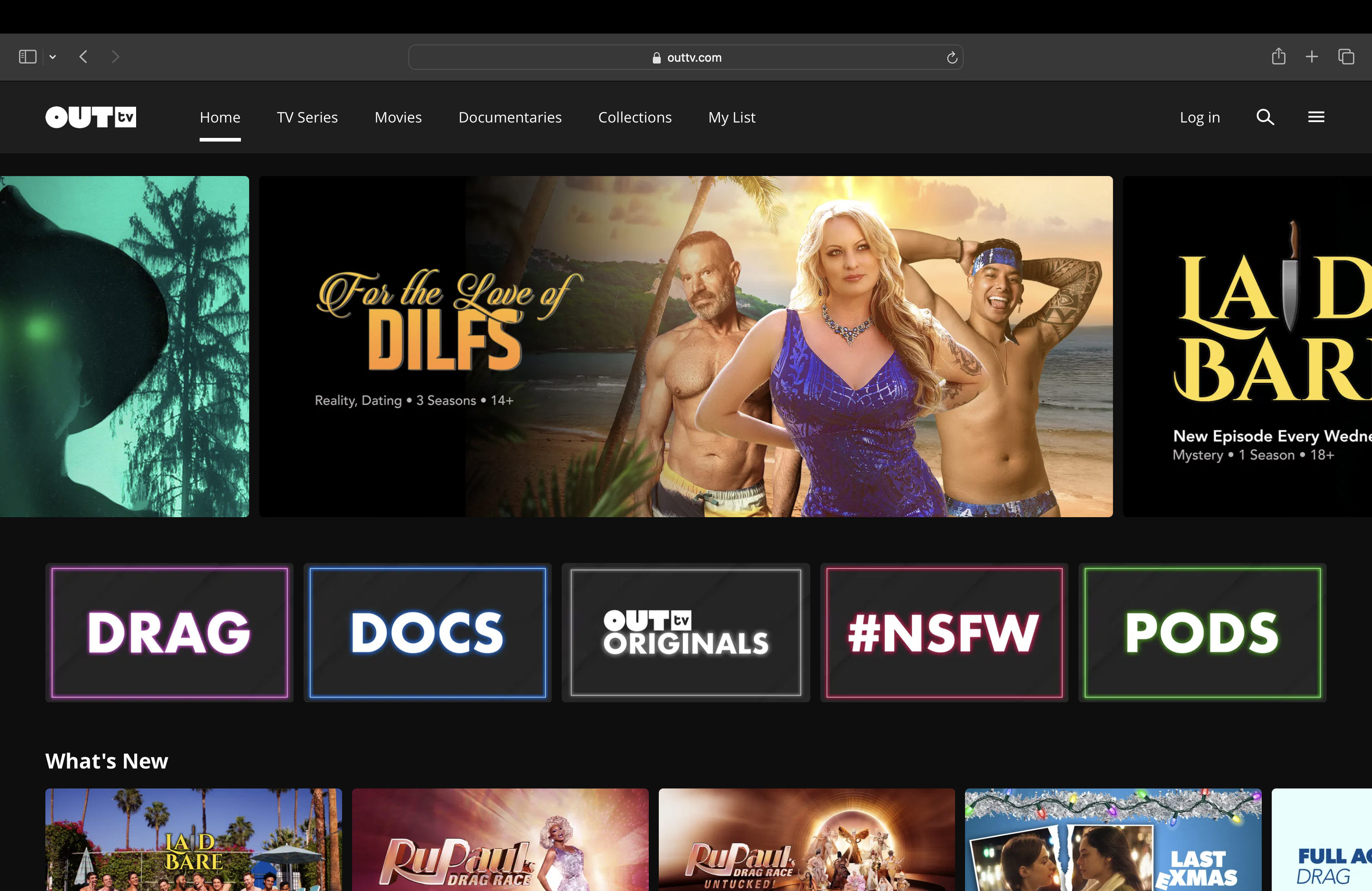 OUTtv screen shot